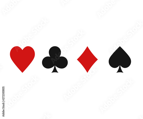 Card suit illustratiom. Vector. Isolated.