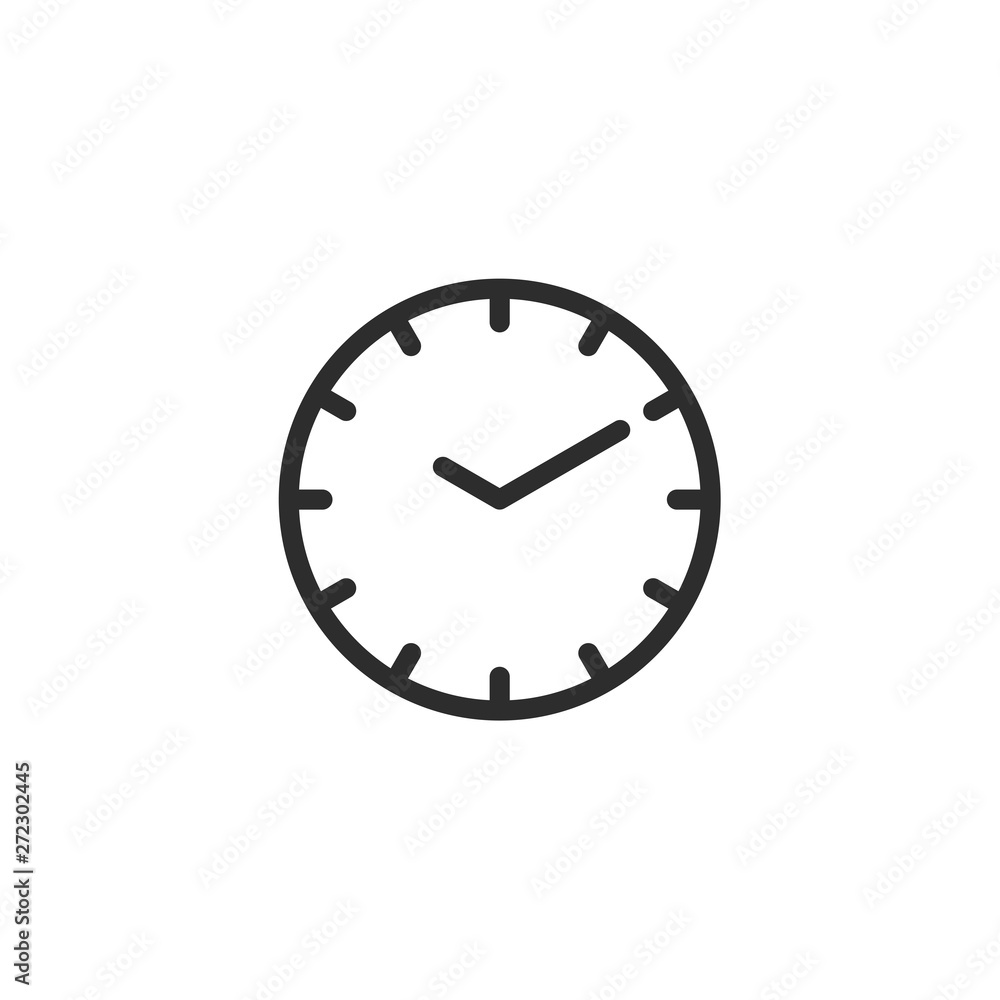 Time icon vector illustration. clock line icons vector. time symbol logo design inspiration Time icon vector illustration. clock line icons vector. time symbol logo design inspiration