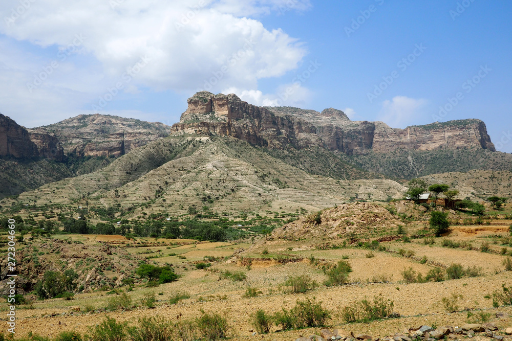 Rocky landscape of the Irob Tigray region, Ethiopia
