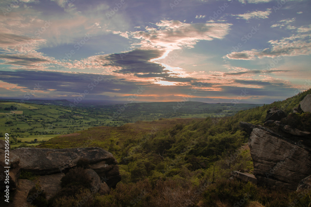 The Roaches at sunset