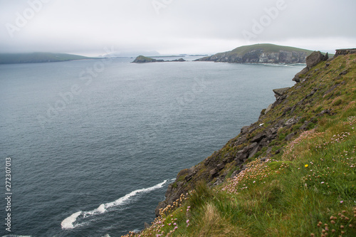 Landscape in Ireland. Ocean view. Ring of Kerry