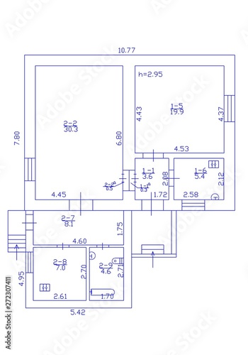 2d floor plan. Black&white floor plan. Floorplan 