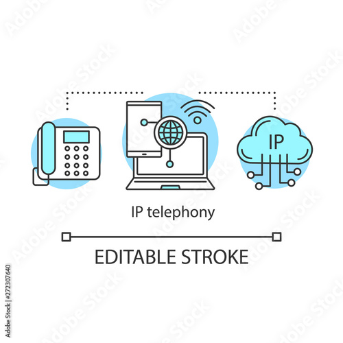 IP telephony concept icon