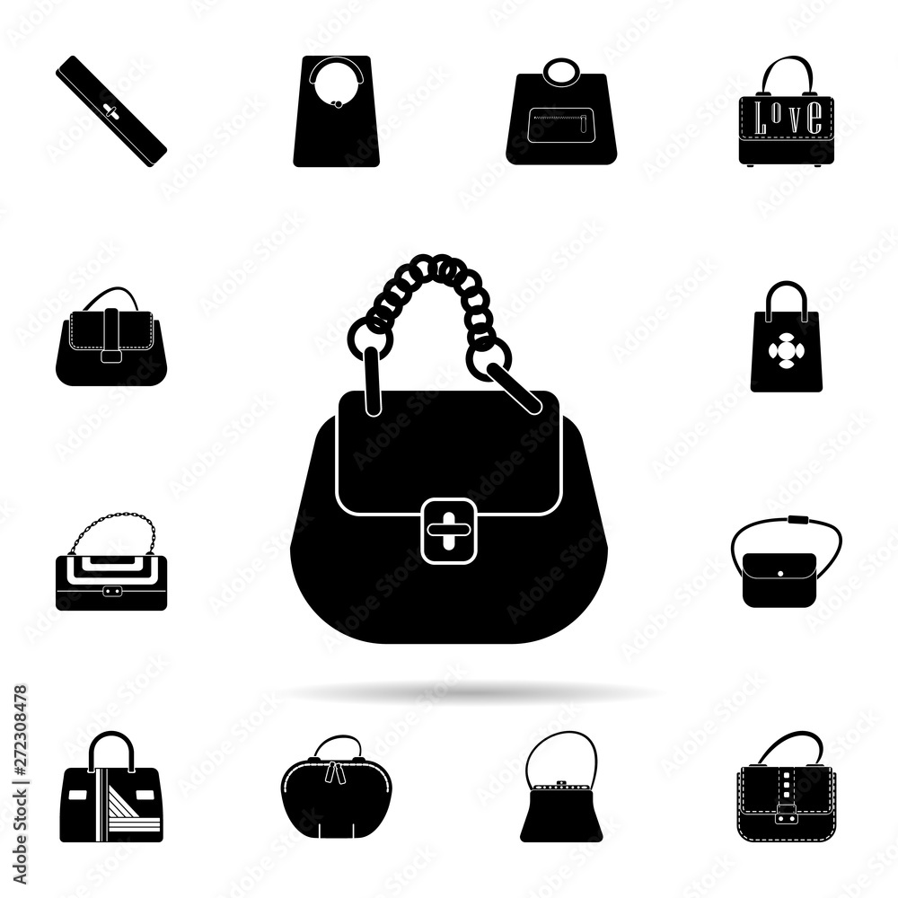 ladies handbag icon. Universal set of bags for website design and development, app development ladies handbag icon. Universal set of bags for website design and development, app development