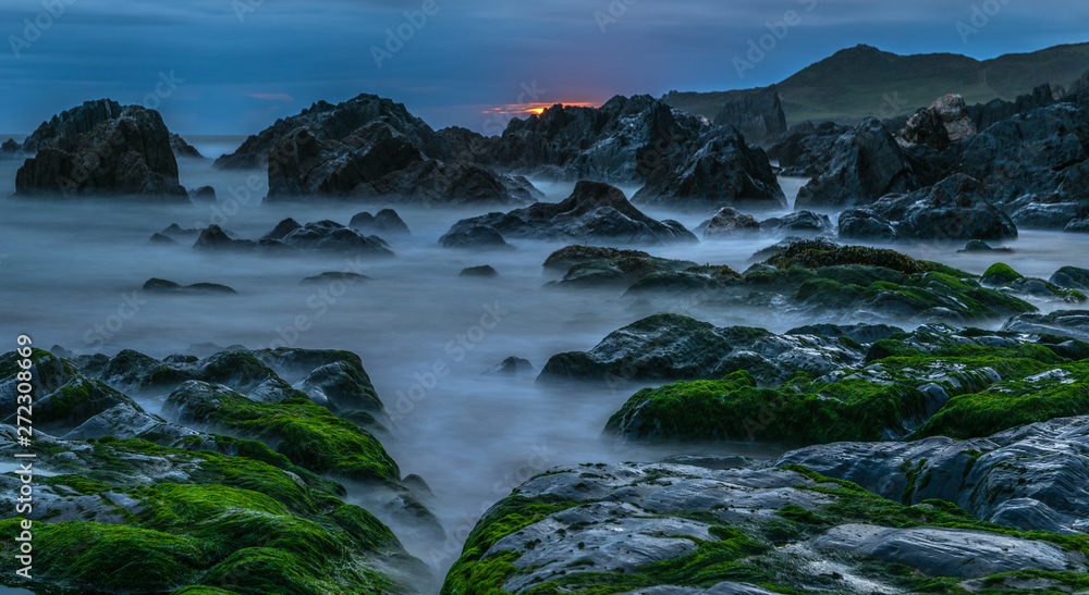 Fototapeta premium Sunset @ Coombsegate beach