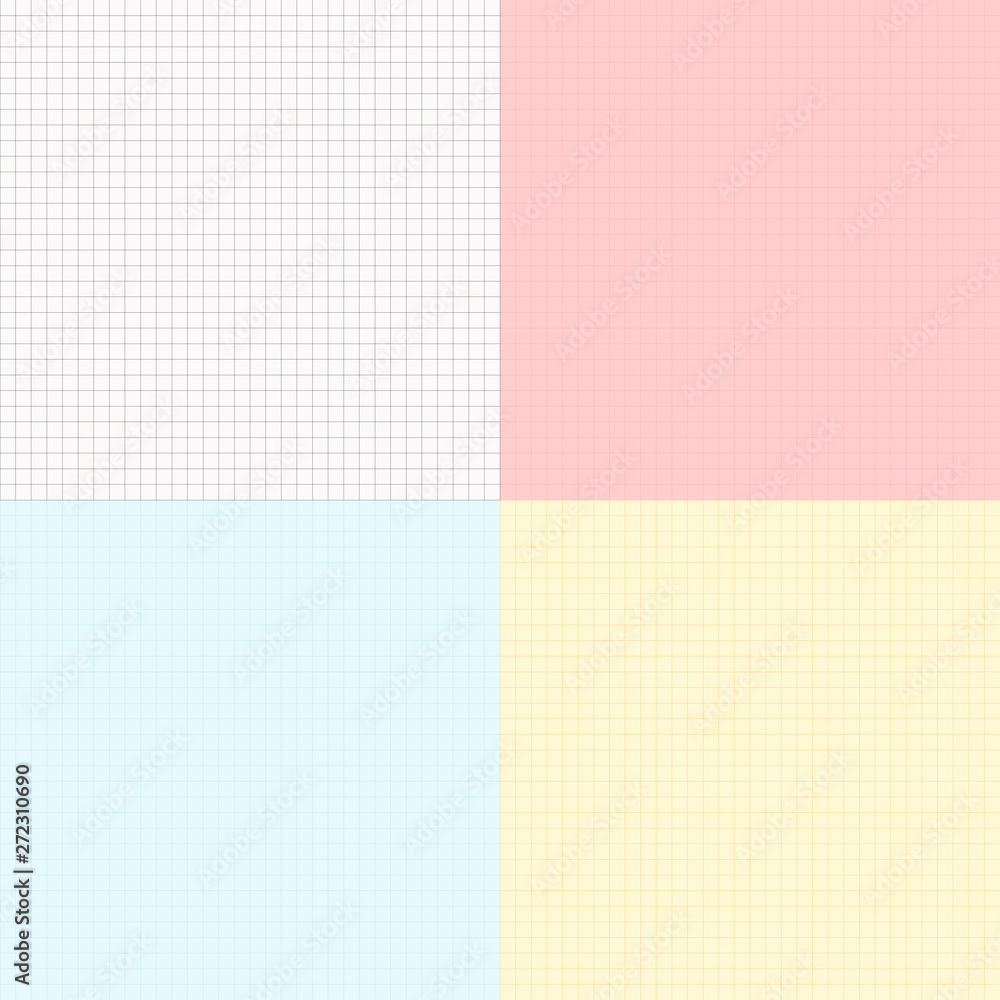 Vector simple graph paper seamless background. Abstract blueprint paper illustration