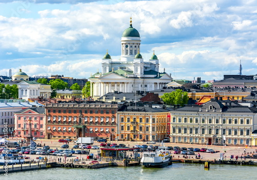 Photography Helsinki cityscape and Helsinki Cathedral, Finland