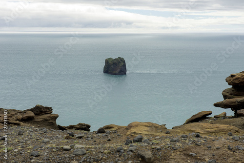 Dyrholaey rocks in the Atlantic ocean, Iceland
