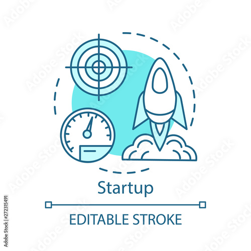 Startup concept icon