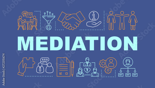 Mediation word concepts banner