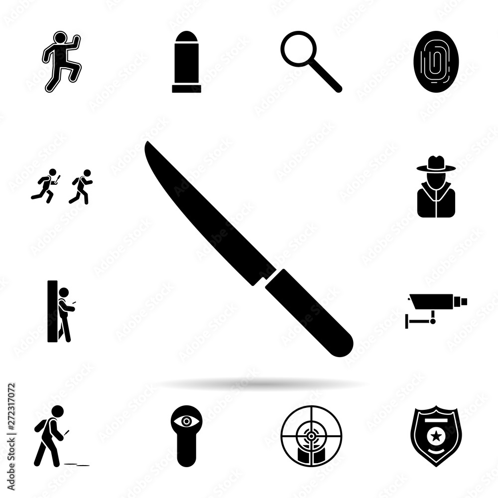 knife icon. Universal set of dedective for website design and development, app development knife icon. Universal set of dedective for website design and development, app development