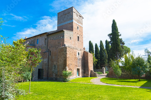 Canvas Print villa livia in appia antica, ancient road of rome
