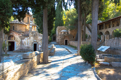 monastery of kaisariani in athens photo