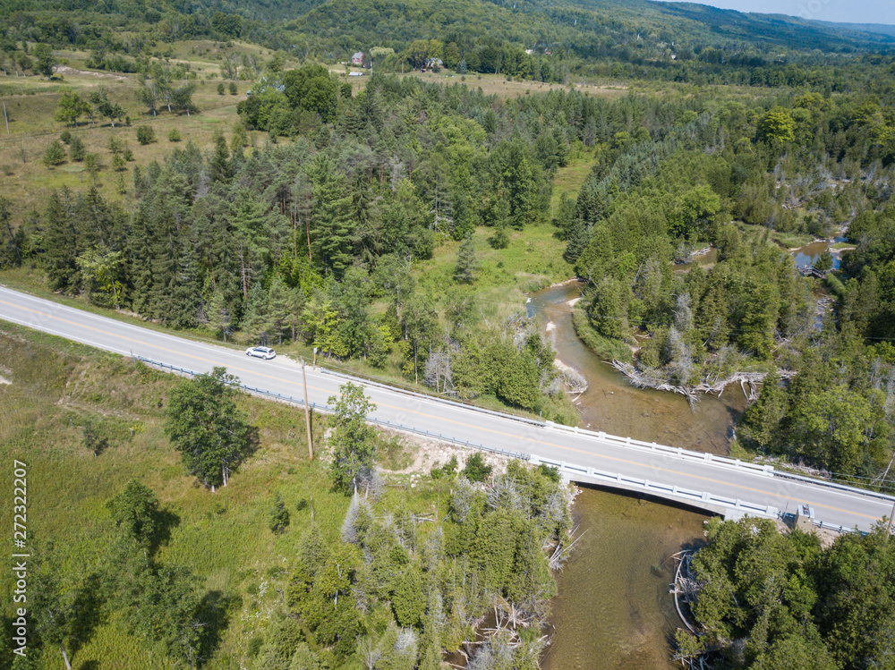 Fototapeta premium Aerial Landscape View Canada