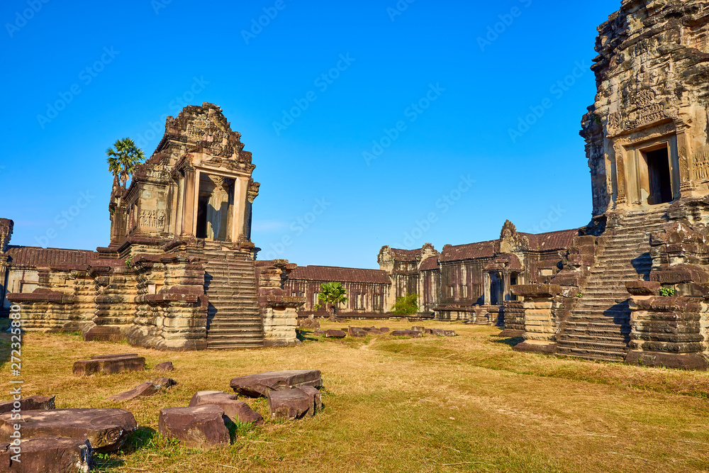 temple in the archeological complex of angkor wat temple in the archeological complex of angkor wat