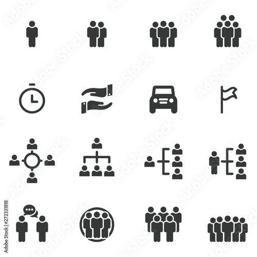 People Icons Vector , Person Work Group Team  Business Vector Illustration