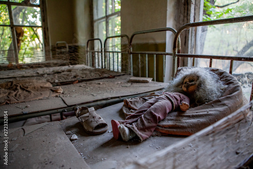 Doll at Chernobyl exclusion zone