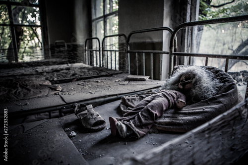 Doll at Chernobyl exclusion zone