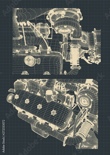Engine Blueprints illustration