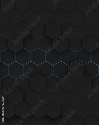 Abstract hexagonal background.