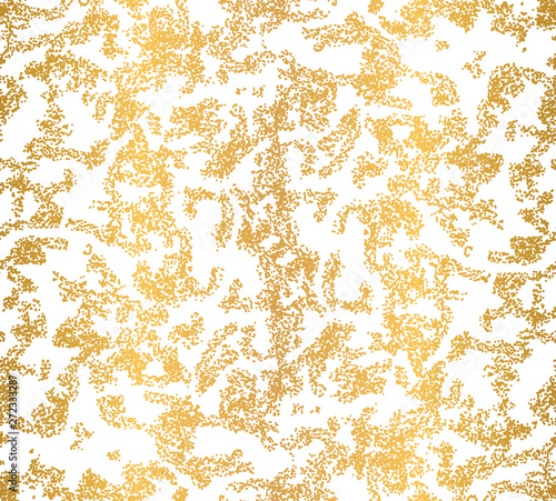Scattered and spaced packed mini placements in flowing movement in golden gradient. Packed allovers in micro detail in gold foil for backgrounds, fashion, textile, wrapping paper and wallpaper