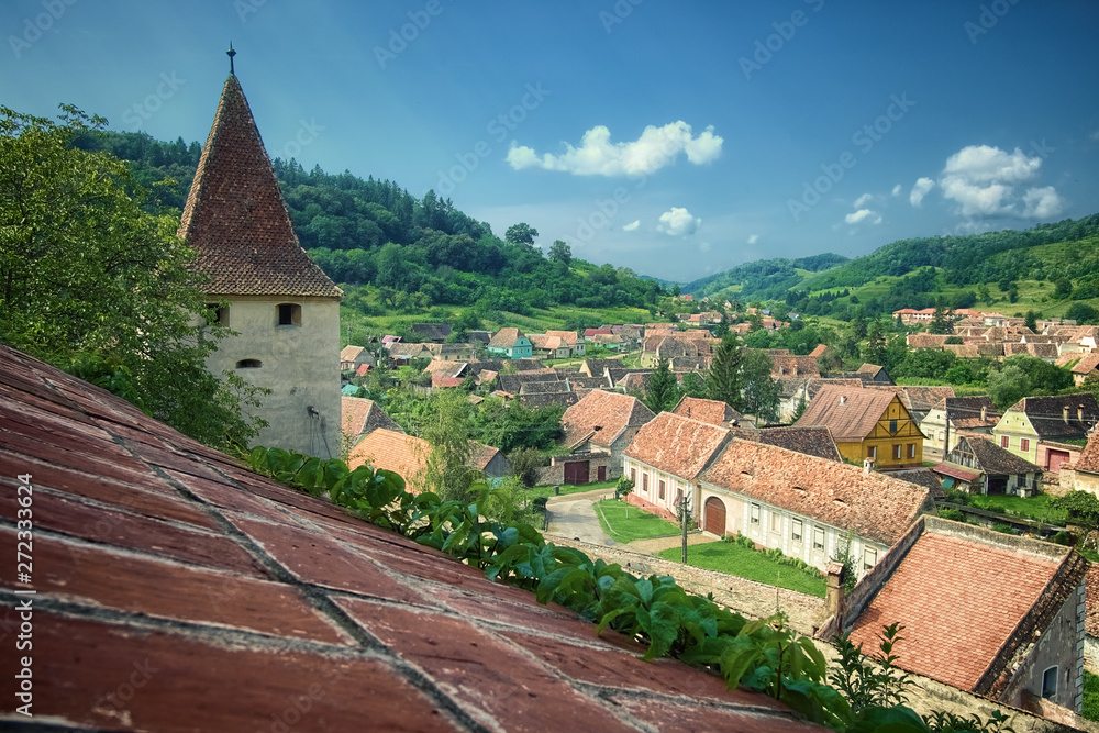 Biertan Saxon Village In Transylvania, Romania
