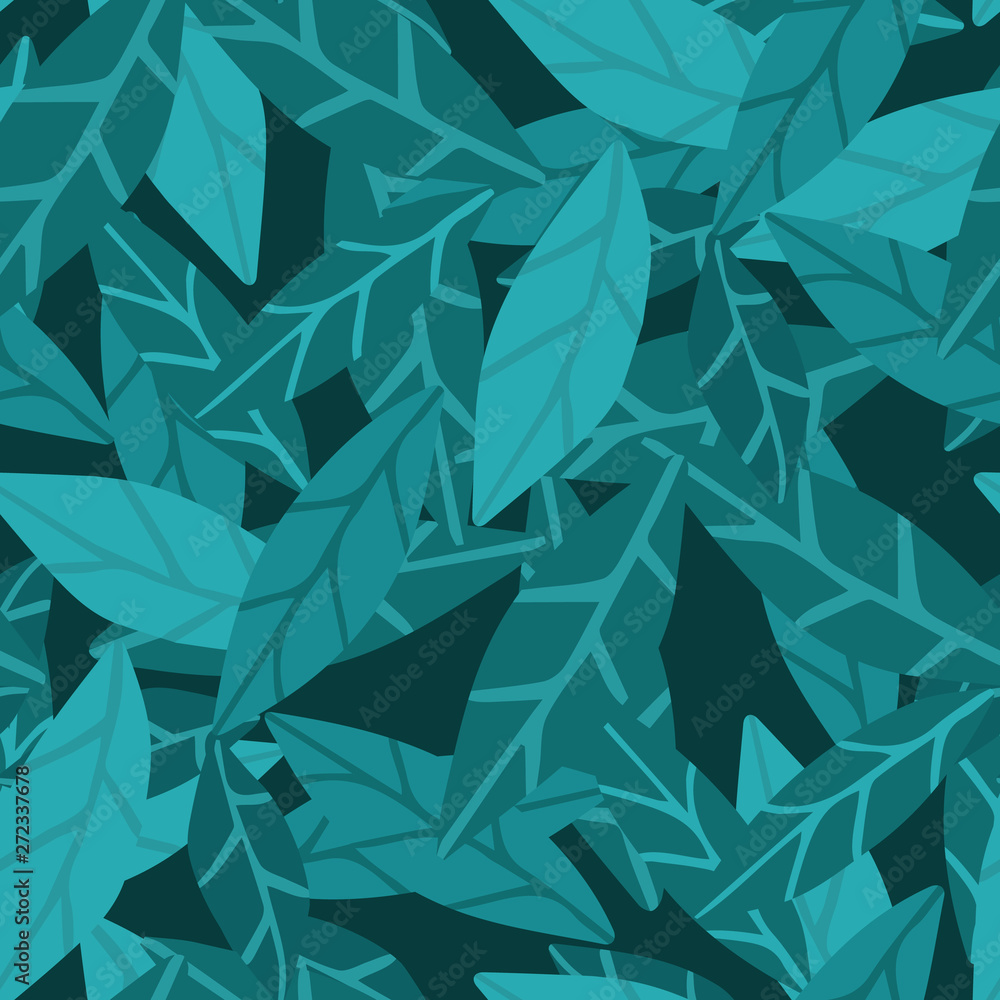 Abstact exotic green leaves wallpaper. Hand draw tropical Abstact exotic green leaves wallpaper. Hand draw tropical
