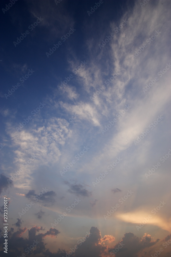 綺麗な青空と空の雲の形 綺麗な青空と空の雲の形