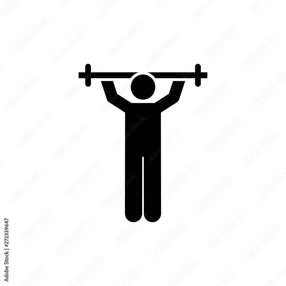 Fototapeta premium Exercise, gym, sports, training, weights icon. Element of gym pictogram. Premium quality graphic design icon. Signs and symbols collection icon