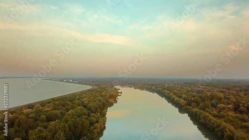 River Danube view photo