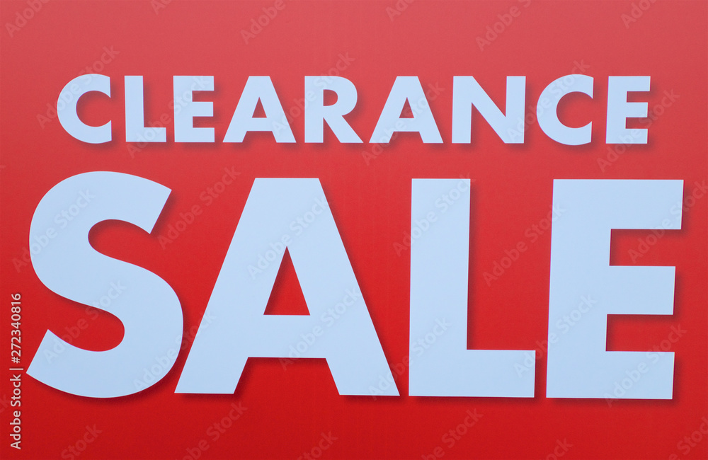 Clearance Sale sign. Clearance Sale sign.