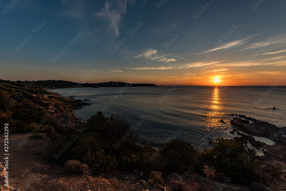 Obraz premium sunset on the beach