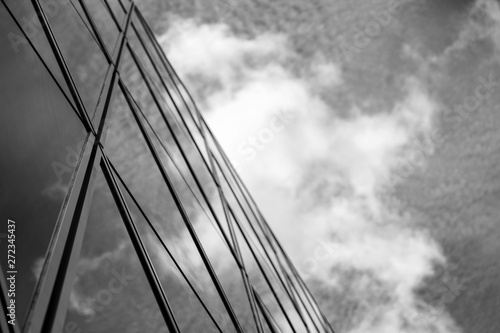 Wallpaper Mural Hong Kong Commercial Building Close Up with B&W color Torontodigital.ca