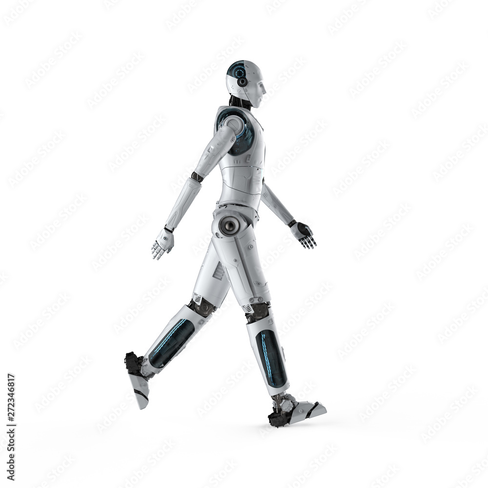 Robot walking full body Robot walking full body
