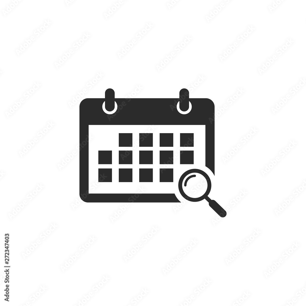 Flat calendar Web Mobile icon vector. Calender on the wall symbol logo design inspiration Flat calendar Web Mobile icon vector. Calender on the wall symbol logo design inspiration