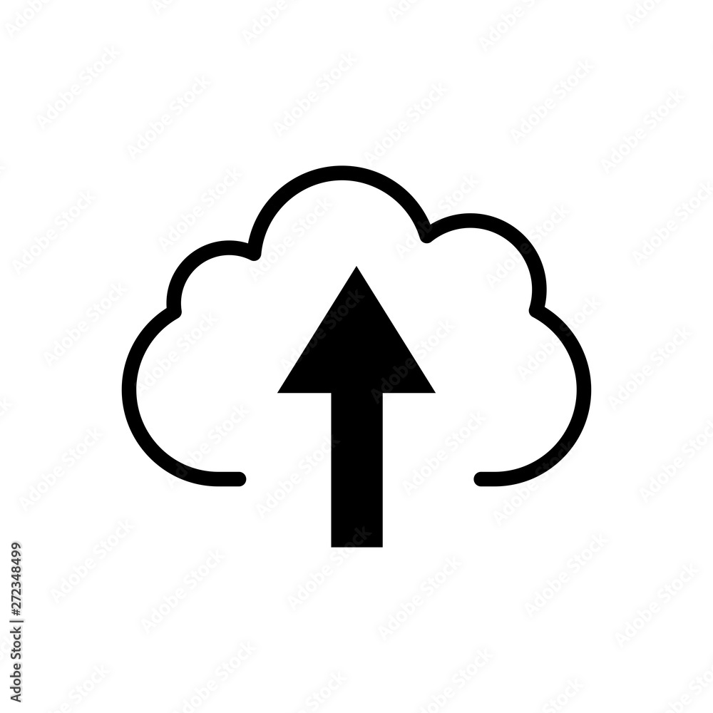 Upload icon vector Upload icon vector