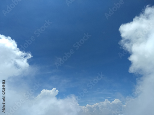 Nuture beautiful blue sky and white cloud background,Have copy space.