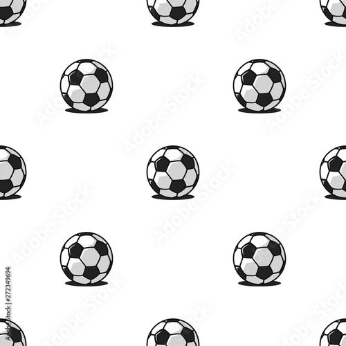 Football balls sports seamless pattern  modern repeat object print for fabric or wrapping paper