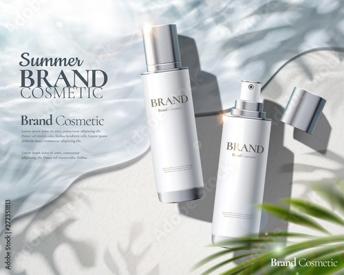 Moisturizing skincare spray ads