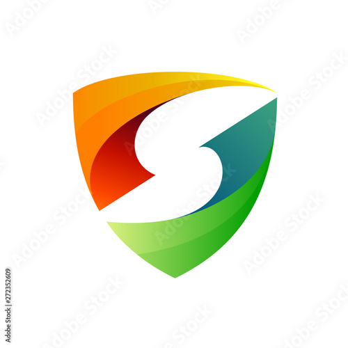 Free Download shield initial/letter s business logo design template - GFXLoad