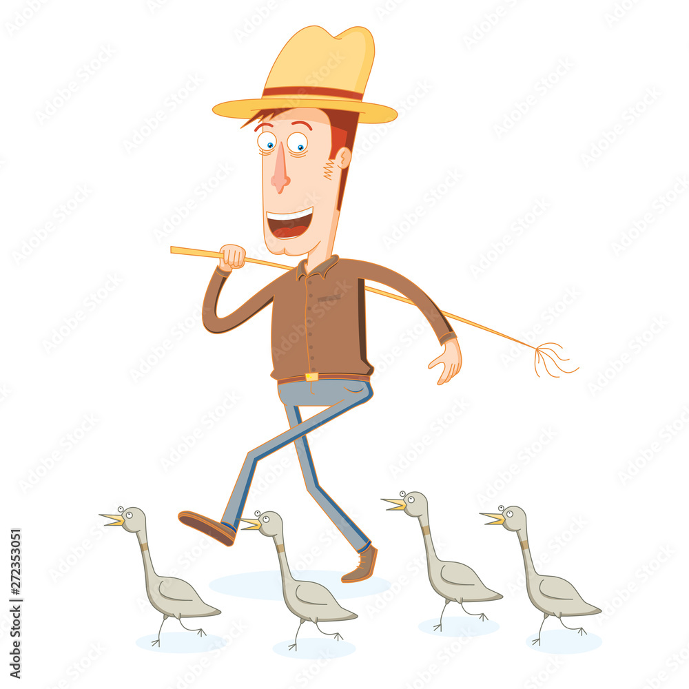 Farmer and his Band of duck Soldier