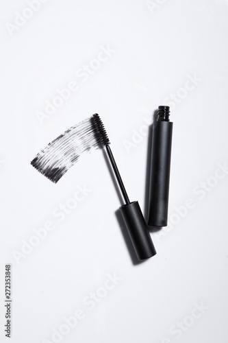 Conceptual Image of mascara products and texture.
