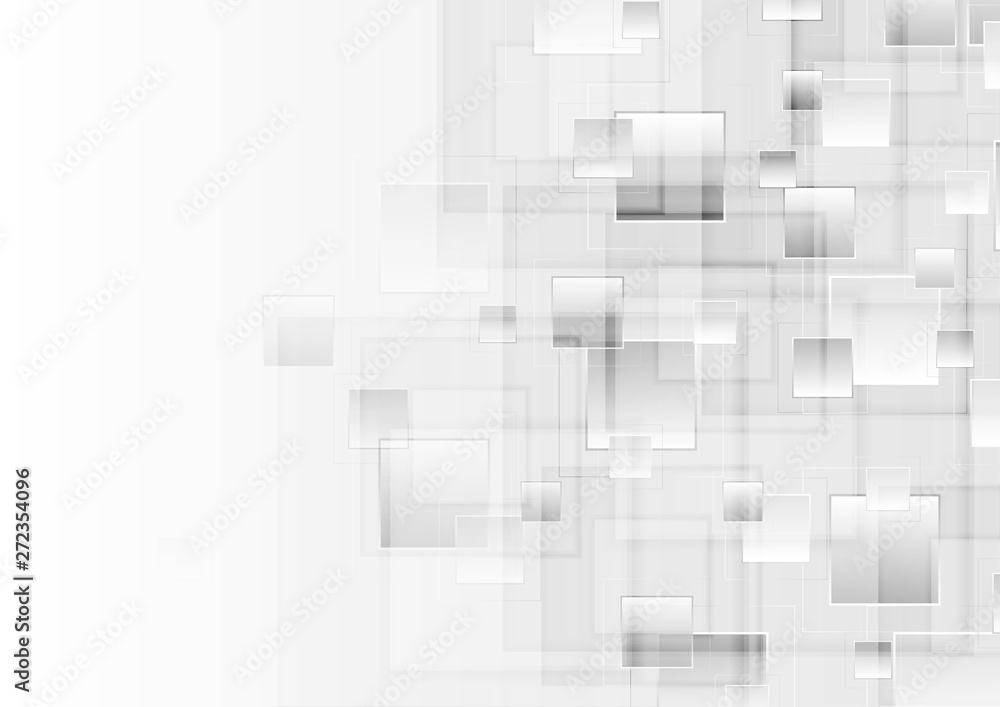 Abstract grey tech geometric glossy squares background Abstract grey tech geometric glossy squares background
