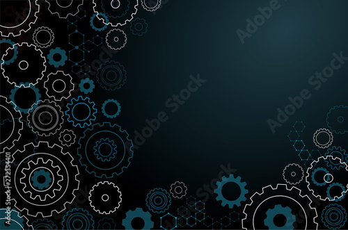 abstract cogs wheel background vector illustration EPS10
