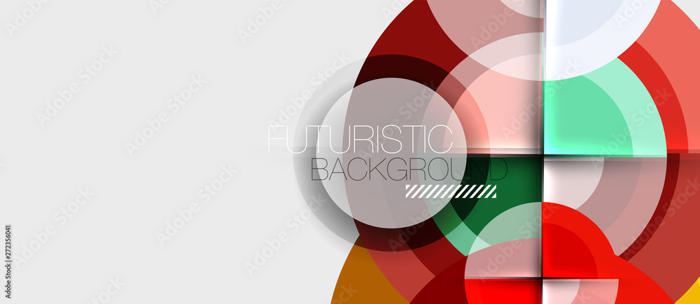 Geometric design abstract background - circles Geometric design abstract background - circles