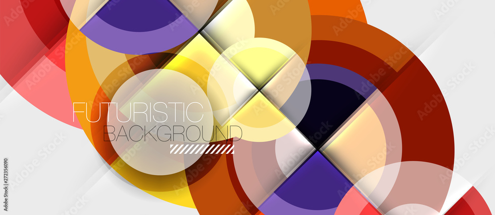Geometric design abstract background - circles Geometric design abstract background - circles