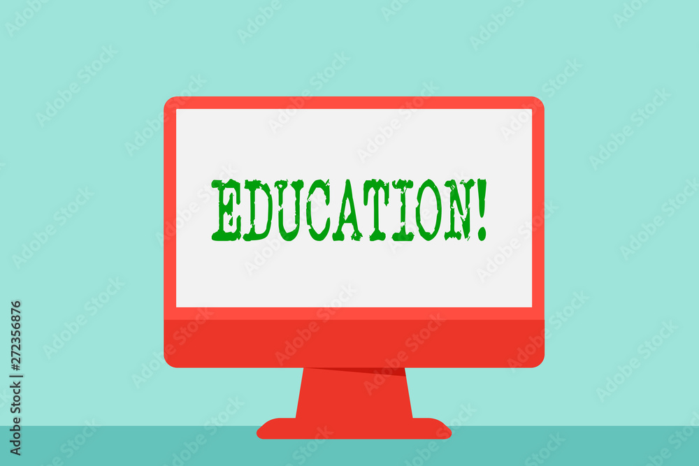 Writing note showing Education. Business photo showcasing Teaching of students by implementation of latest technology Writing note showing Education. Business photo showcasing Teaching of students by implementation of latest technology