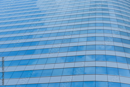 blue glass building