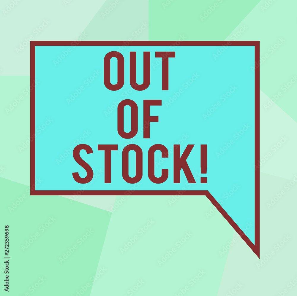 Conceptual hand writing showing Out Of Stock. Business photo text Not available anymore outside the standard rate of market Blank Deformed Color Round Shape with Small Circles Conceptual hand writing showing Out Of Stock. Business photo text Not available anymore outside the standard rate of market Blank Deformed Color Round Shape with Small Circles