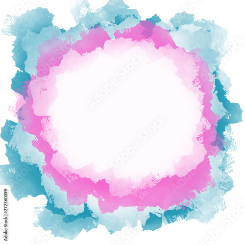 Abstract colorful watercolor for background.